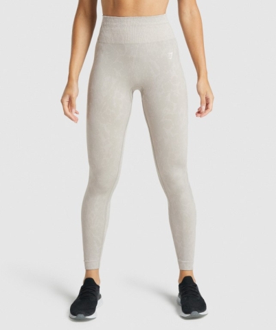 Gymshark Adapt Animal Seamless High Waisted Women's Leggings Grey | UAE-97IMPL