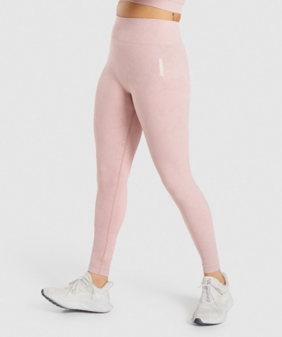 Gymshark Adapt Camo Seamless High Waisted Women's Leggings Light Pink | UAE-30VEFR