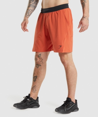 Gymshark Apex Functional 9" Men's Shorts Red | UAE-36EXJB