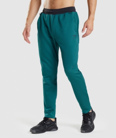 Gymshark Apex Men's Joggers Turquoise | UAE-32SKDM