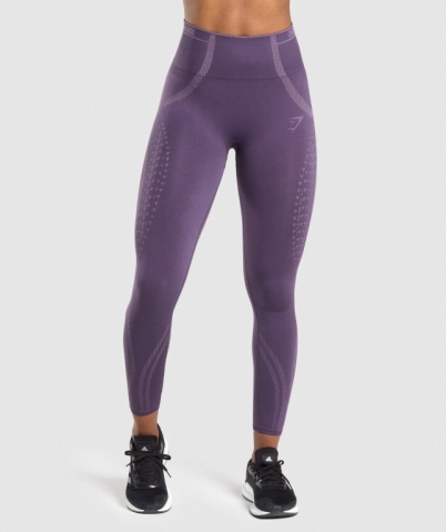 Gymshark Apex Seamless High Waisted Women's Leggings Purple / Light Purple | UAE-19PXLC