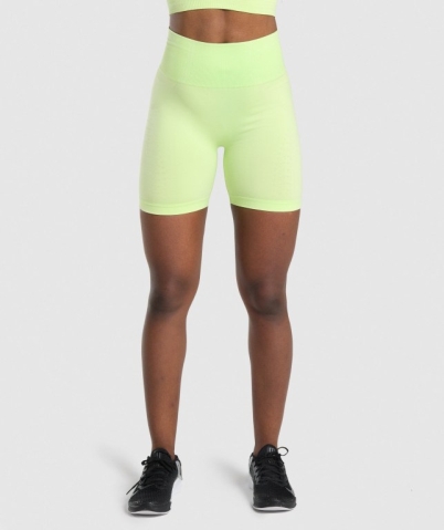 Gymshark Apex Seamless Women's Shorts Green / Light Green | UAE-45HENJ