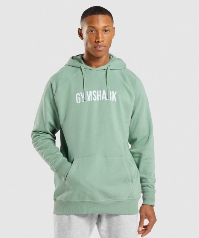 Gymshark Apollo Men's Hoodies Blue | UAE-62NOWQ