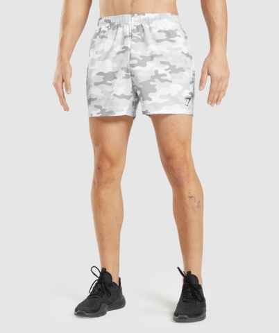 Gymshark Arrival 5" Men's Shorts Light Grey | UAE-89WOYG