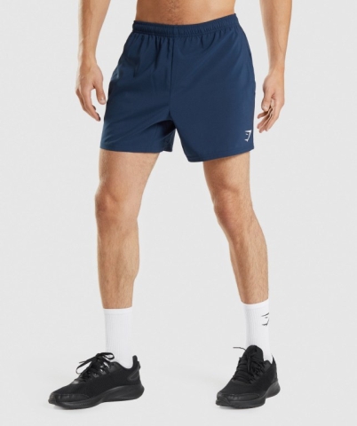 Gymshark Arrival 5" Men's Shorts Navy | UAE-83PTZR