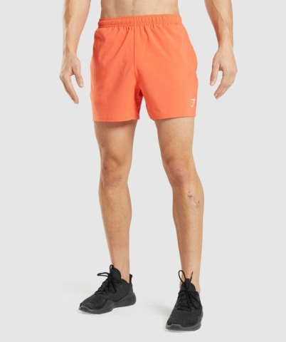 Gymshark Arrival 5" Men's Shorts Orange | UAE-69PANX