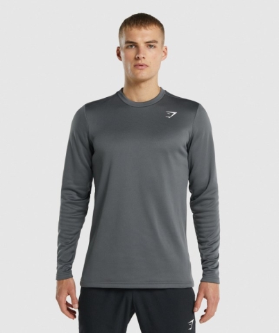 Gymshark Arrival Crew Sweatshirt Men's Hoodies Grey | UAE-38JDVY