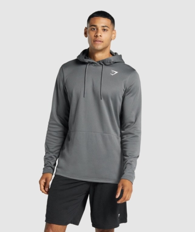 Gymshark Arrival Men's Hoodies Grey | UAE-18MAEN