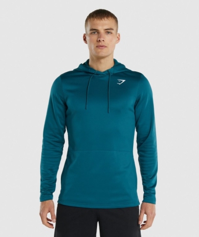 Gymshark Arrival Men's Hoodies Turquoise | UAE-57ALSM