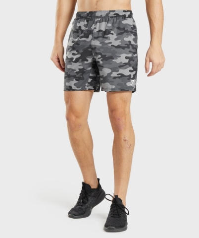 Gymshark Arrival Men's Shorts Grey | UAE-02GUQF