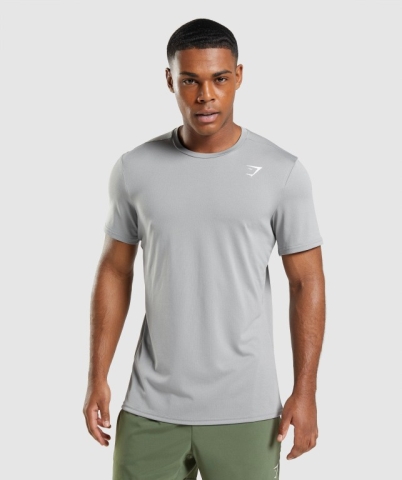 Gymshark Arrival Men's T Shirts Grey | UAE-16EISN