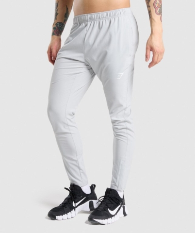 Gymshark Arrival Woven Men's Joggers Light Grey | UAE-83FLOS