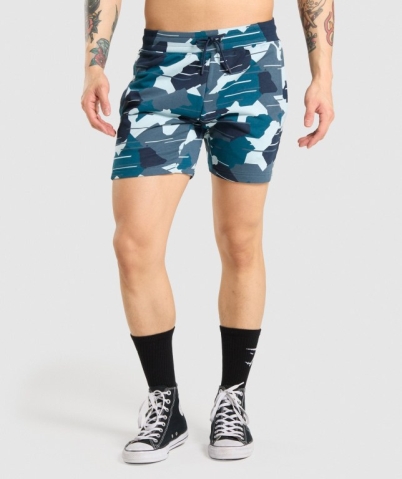 Gymshark Bold Men's Shorts Camo | UAE-82EZRC