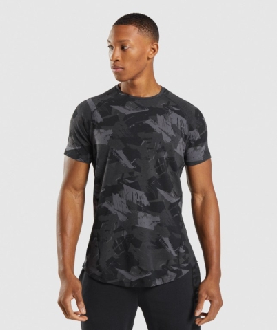 Gymshark Bold Men's T Shirts Grey | UAE-46DCNA