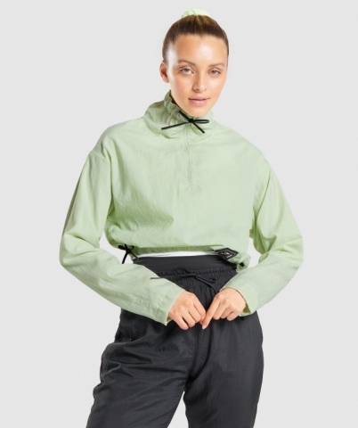 Gymshark CTY Women's Hoodies Light Green | UAE-38QGHY