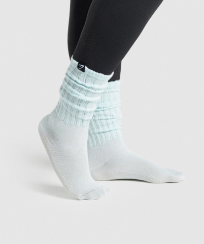 Gymshark Comfy Rest Day Women's Socks Light Green | UAE-15IUOL