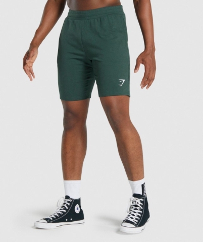 Gymshark Critical 2.0 9" Men's Shorts Dark Green | UAE-35FCHG