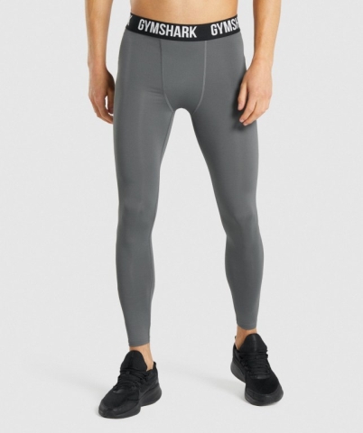 Gymshark Element Baselayer Men's Joggers Grey | UAE-90EUCR