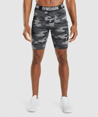 Gymshark Element Baselayer Men's Shorts Grey | UAE-69KUVL