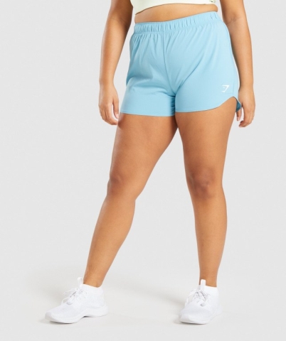 Gymshark Essential Loose Training Women's Shorts Light Blue | UAE-78CEOZ