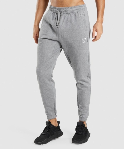 Gymshark Essential Oversized Men's Joggers Grey | UAE-65ZDLB