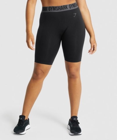 Gymshark Fit Seamless Cycling Women's Shorts Black | UAE-45SRZX