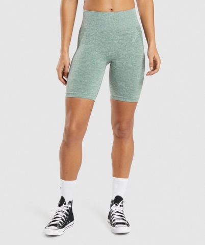 Gymshark Flex Cycling Women's Shorts Green | UAE-39YDOL