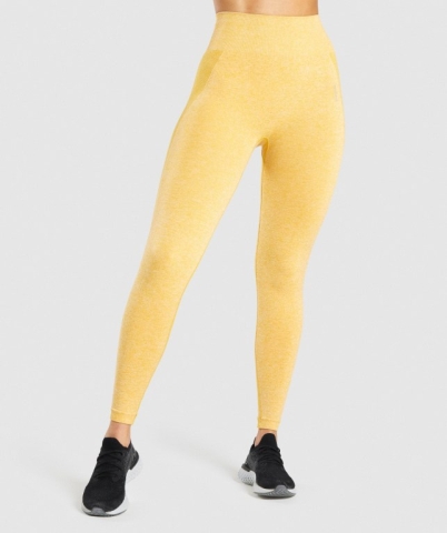 Gymshark Flex High Waisted Women's Leggings Yellow | UAE-30PMUI