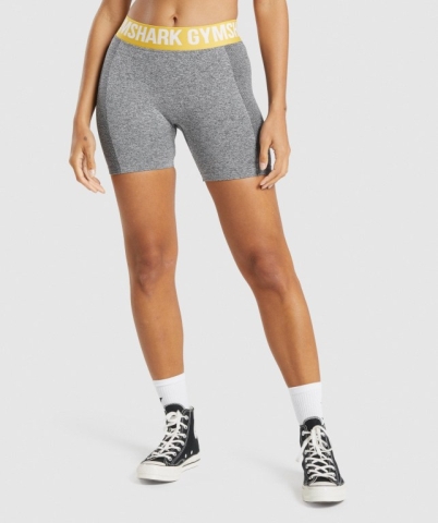 Gymshark Flex Women's Shorts Grey | UAE-92PBYS