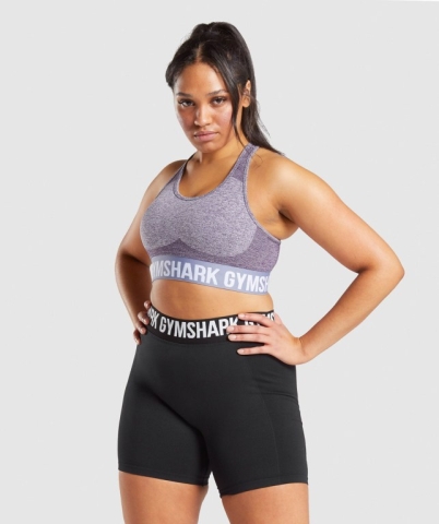 Gymshark Flex Women's Sports Bra Purple | UAE-51FAGJ