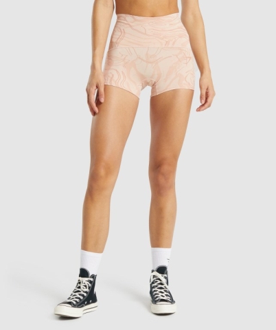 Gymshark GS Power Support Women's Shorts Light Pink | UAE-96DHCV