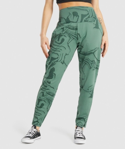 Gymshark GS Power Women's Joggers Green | UAE-61CFAE