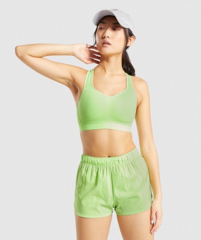 Gymshark Lightweight High Support Training Women's Sports Bra Green | UAE-05WSDN