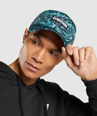 Gymshark Manimal Snapback Men's Headwear Turquoise | UAE-59QBUH