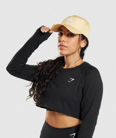 Gymshark New Era Legacy 9Forty Women's Headwear Yellow | UAE-54YEGU