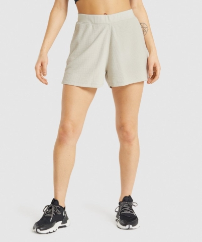 Gymshark Pause Loose Women's Shorts Grey | UAE-29YVMP