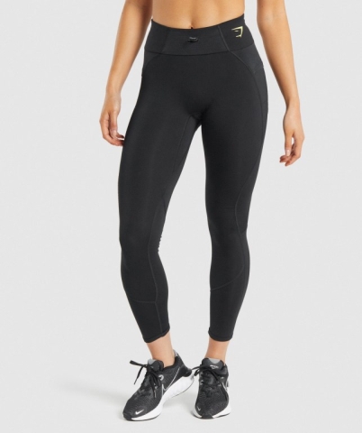 Gymshark Pulse High Waisted Women's Leggings Black | UAE-74THPD