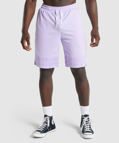 Gymshark Recess Basketball Men's Shorts Light Purple | UAE-65KPML