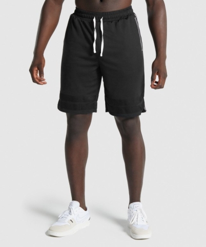 Gymshark Recess Basketball Men's Shorts Black | UAE-67TELF