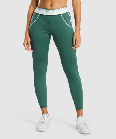 Gymshark Recess Women's Joggers Dark Green | UAE-57MGDT