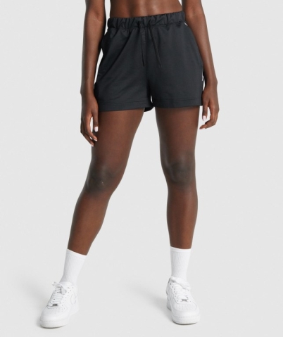 Gymshark Recess Women's Shorts Black | UAE-28FELB