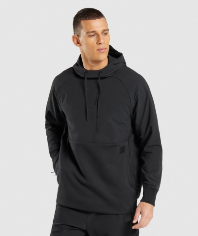 Gymshark Retake Men's Hoodies Black | UAE-68IKVP