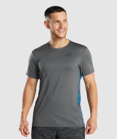 Gymshark Sport Men's T Shirts Grey | UAE-86VCYO