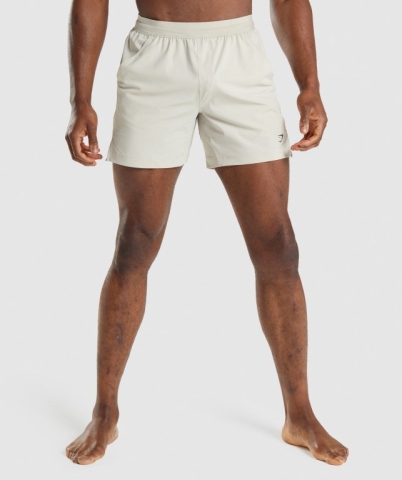 Gymshark Studio Men's Shorts Grey | UAE-59UZHJ