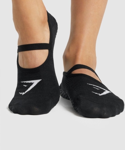 Gymshark Studio Men's Socks Black | UAE-78TILS