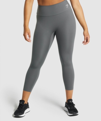 Gymshark Training 7/8 High Waisted Women's Leggings Grey | UAE-38BJZO