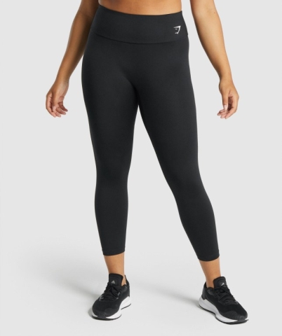 Gymshark Training 7/8 High Waisted Women's Leggings Black | UAE-85TYXP