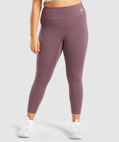 Gymshark Training 7/8 High Waisted Women's Leggings Brown | UAE-86AVHZ