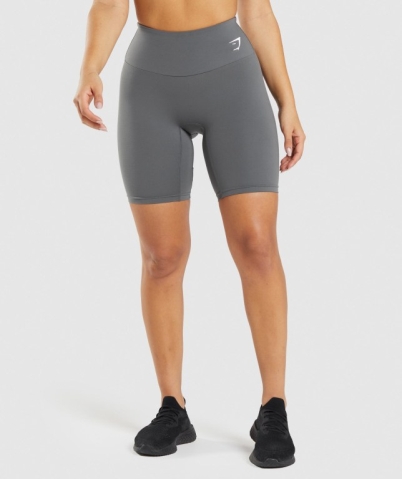 Gymshark Training Cycling Women's Shorts Grey | UAE-10KGIB