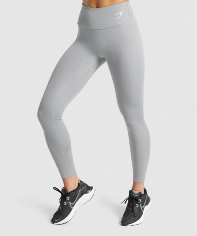 Gymshark Training High Waisted Women's Leggings Grey | UAE-09UGCT